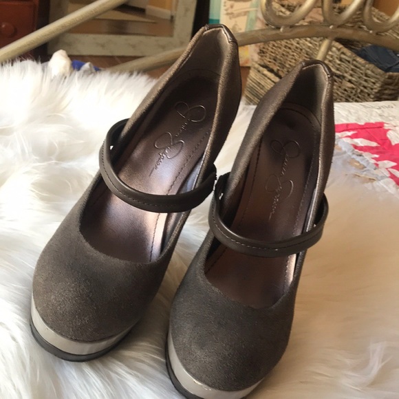 Jessica Simpson Platform Mary Jane {gray/patent} - Picture 3 of 6